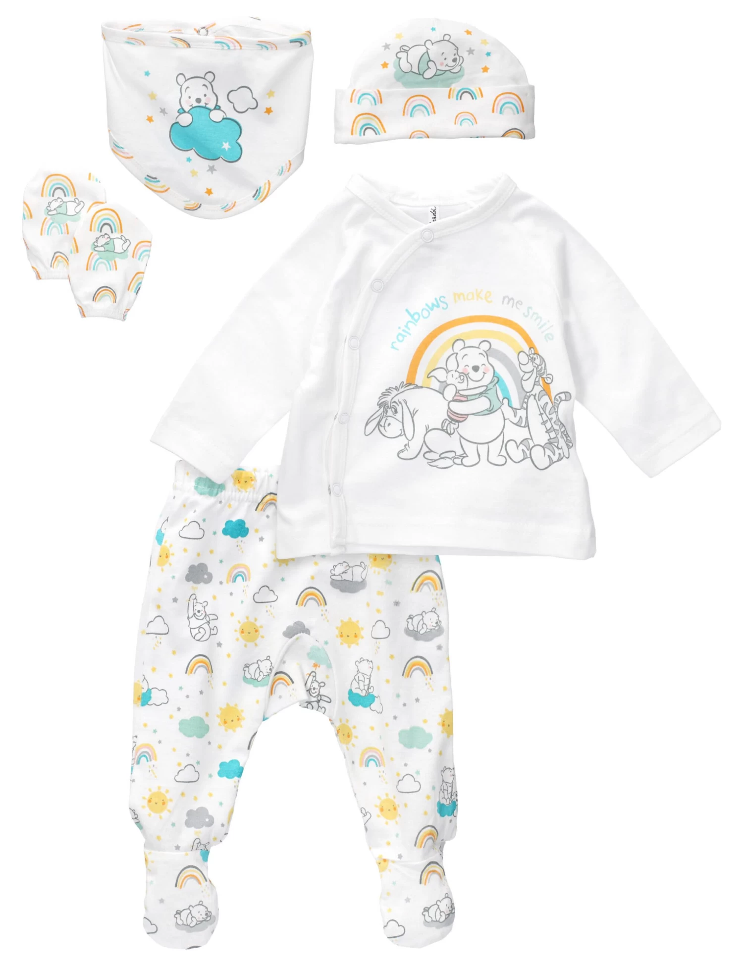 5tlg Set Baby Sweets Meets Disney In Weiß Bunt 1 5tlg Set Baby Sweets Meets Disney In Weiß Bunt