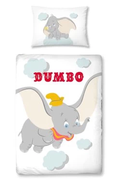 Disney Baby Baby Bettwäsche-Set "Disney's Dumbo" In Weiß