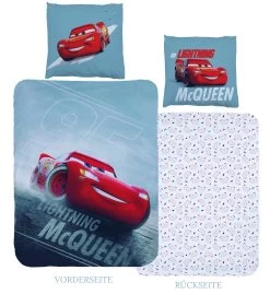 Disney Cars Jungen Bettwäsche-Set "Disney's Cars Auto" In Blau
