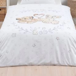 Kinder Bettwäsche-Set "Disney's König Der Löwen" In Weiß -Angebote Märchen & Magie Store disney konig der lowen kinder bettwasche set disneys konig der lowen in weiss 2