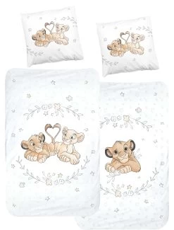 Kinder Bettwäsche-Set "Disney's König Der Löwen" In Weiß