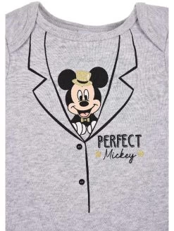 2er-Set: Bodys "Mickey" In Grau/ Weiß -Angebote Märchen & Magie Store disney mickey mouse 2er set bodys mickey in grau weiss 2