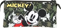Triple-Schlampermäppchen Disney Mickey Mouse Camouflage, Unbefüllt -Angebote Märchen & Magie Store disney mickey mouse and friends triple schlampermappchen disney mickey mouse camouflage unbefullt 2