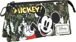 Triple-Schlampermäppchen Disney Mickey Mouse Camouflage, Unbefüllt