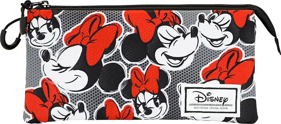 Triple-Schlampermäppchen Disney Minnie Mouse Retro, Unbefüllt 2 Triple-Schlampermäppchen Disney Minnie Mouse Retro, Unbefüllt – Bild 2