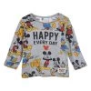 Longsleeve "Mickey" In Grau/ Bunt
