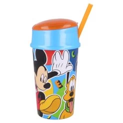Trinkbecher Mit Integriertem Snackfach Mickey Mouse In Bunt