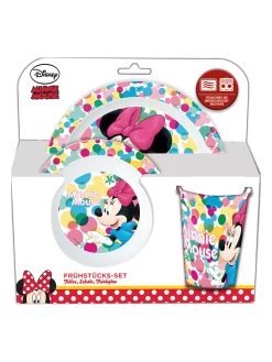 3tlg. Frühstücksset "Minnie Mouse" In Bunt -Angebote Märchen & Magie Store disney minnie mouse 3tlg fruhstucksset minnie mouse in bunt 3