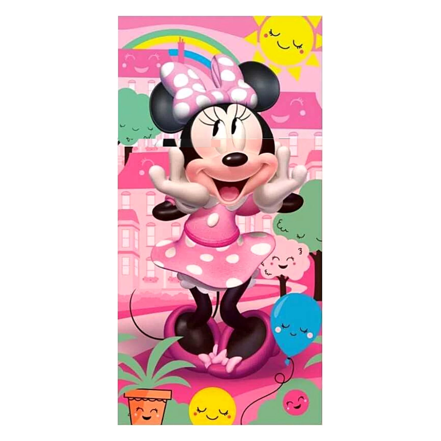 Bade-/Strandtuch Minnie Mouse - (L) 140 Cm X (B) 70 Cm In Bunt 1 Bade-/Strandtuch Minnie Mouse - (L) 140 Cm X (B) 70 Cm In Bunt