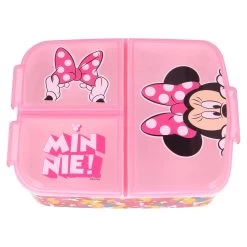 Brotdose Minnie Mouse Mit 3-Fach-Unterteilung In Bunt