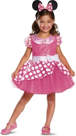 Disney Pink Minnie Kinderkostüm Deluxe S (5-6 Jahre)
