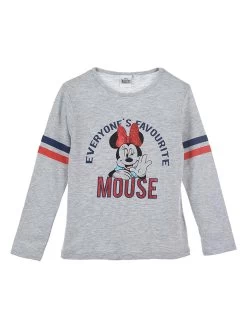 Longsleeve "Minnie Mouse" In Grau