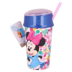 Trinkbecher Mit Integriertem Snackfach Minnie Mouse In Bunt