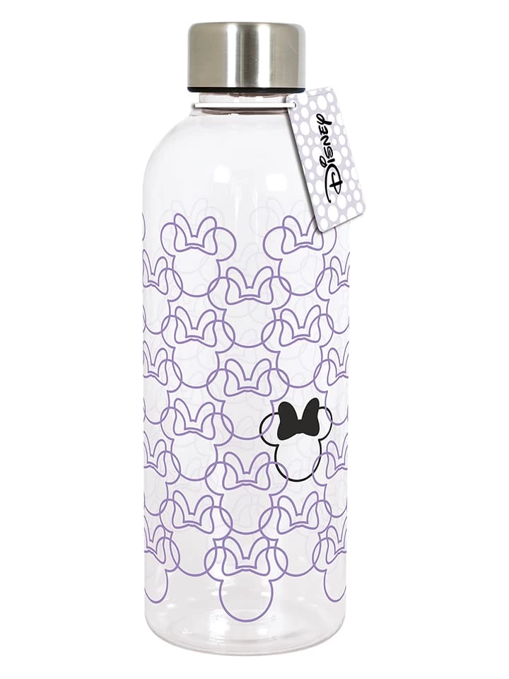 Trinkflasche "Minnie Mouse" In Transparent/ Lila - 850 Ml 1 Trinkflasche "Minnie Mouse" In Transparent/ Lila - 850 Ml